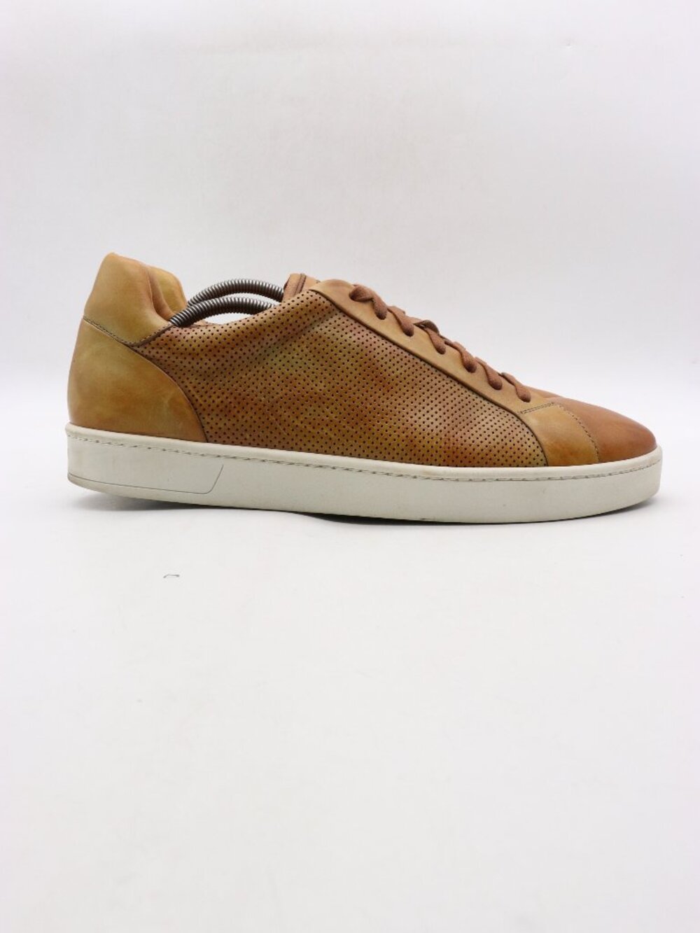 Magnanni Elonspo Men's Size 12 M Brown Leather Solid Low Top Casual Shoes